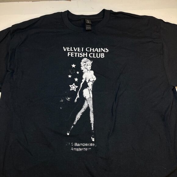NEW VELVET CHAINS AMSTERDAM DIVE BAR TEE T SHIRT Sz Mens XL - Picture 1 of 3